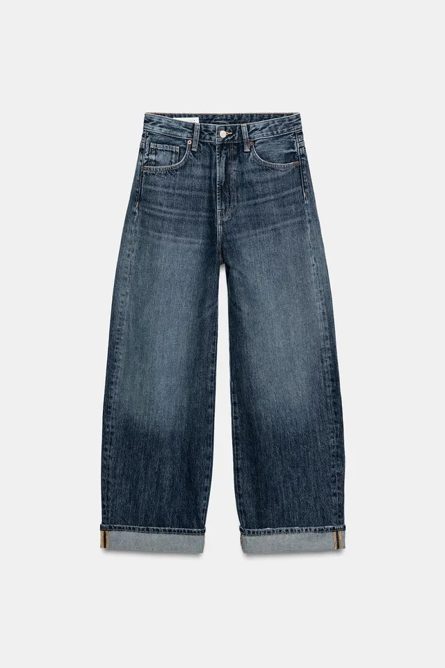 TRF MID-WAIST BAGGY FOLDED JEANS – image 8