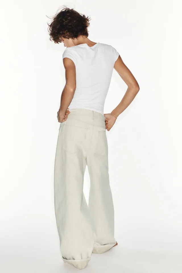 TRF MID-WAIST BAGGY FOLDED JEANS – image 5