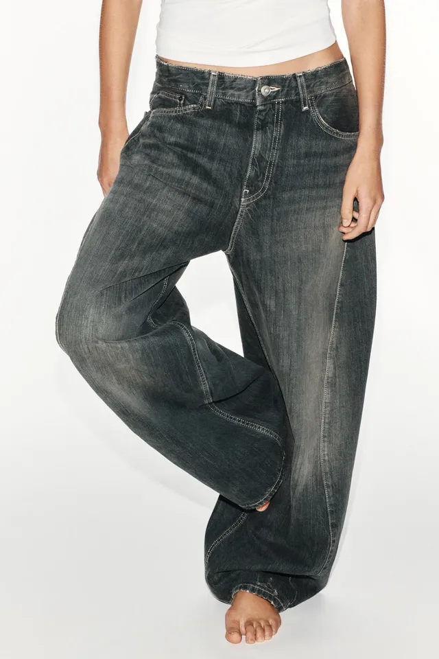 TRF MID-WAIST BAGGY OVERSIZE SEAMED JEANS – image 5