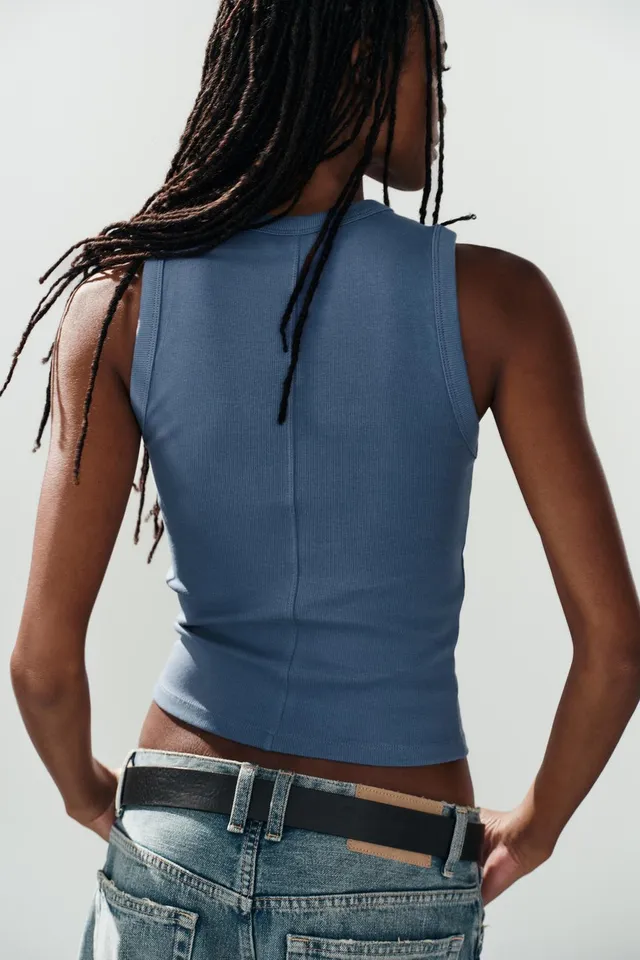 RIBBED STRAPPY TOP – صورة 4