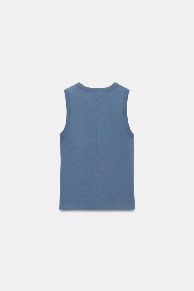 RIBBED STRAPPY TOP – صورة 6