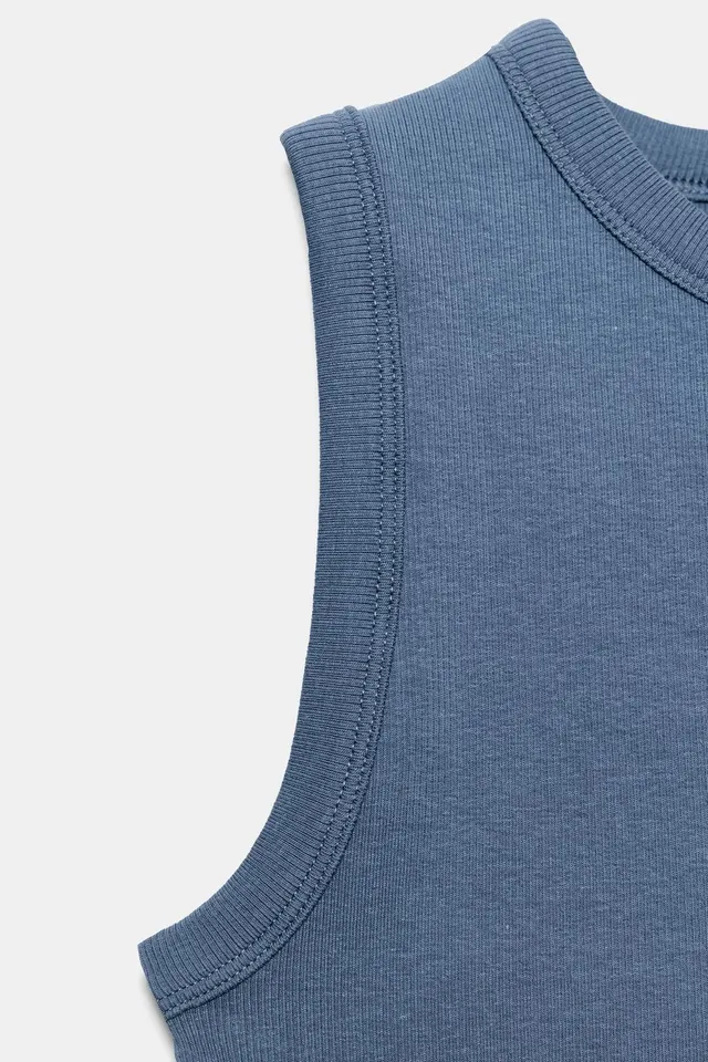RIBBED STRAPPY TOP – صورة 7