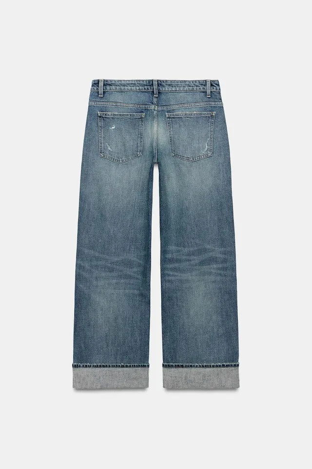 TRF LOOSE FOLDED LOW-RISE JEANS – image 8