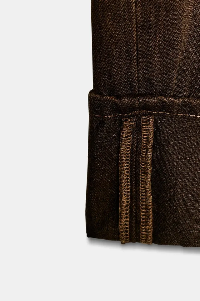 TRF FOLDED LOW-RISE JEANS – image 10