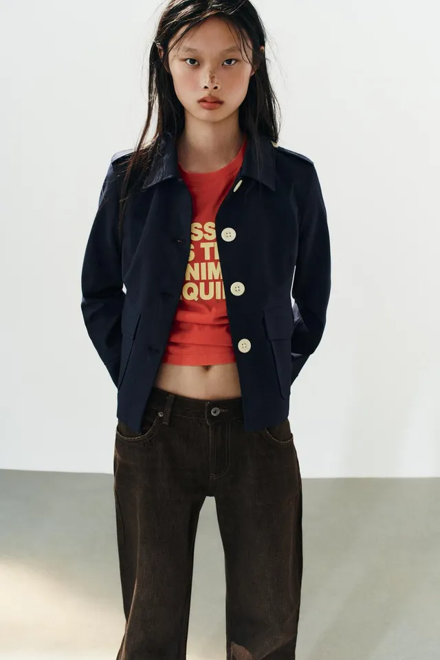 TRF FOLDED LOW-RISE JEANS – image 2