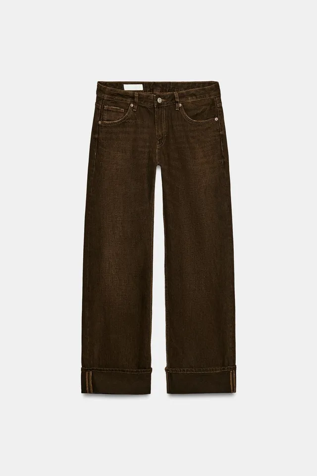 TRF FOLDED LOW-RISE JEANS – image 8