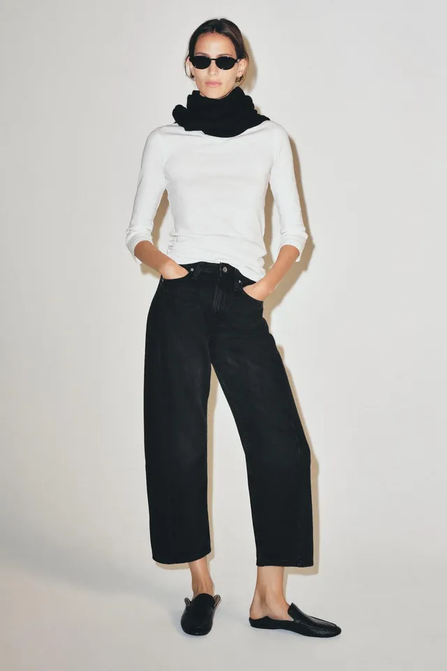 ZW COLLECTION ANKLE RELAXED MID-WAIST JEANS