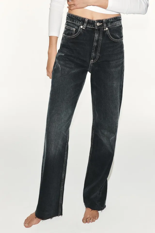TRF HIGH-WAIST WIDE-LEG JEANS – image 2