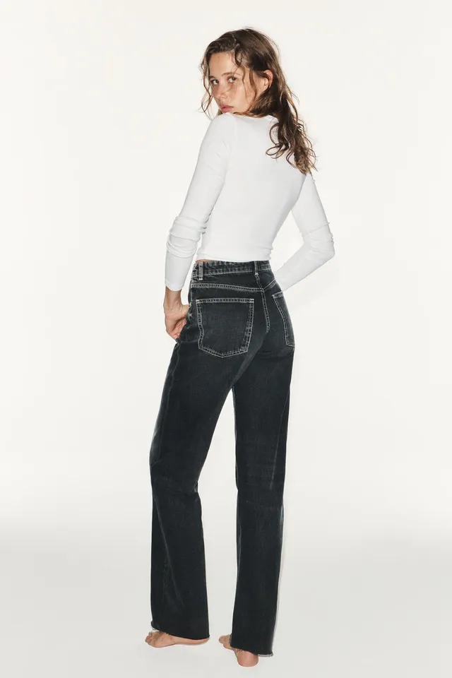 TRF HIGH-WAIST WIDE-LEG JEANS – image 5