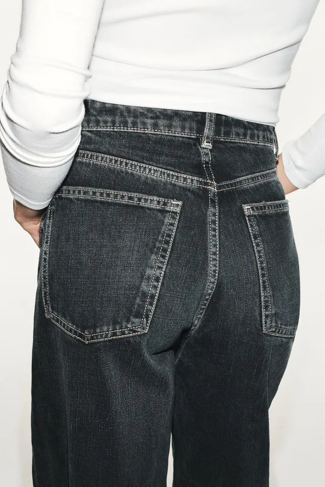 TRF HIGH-WAIST WIDE-LEG JEANS – image 6