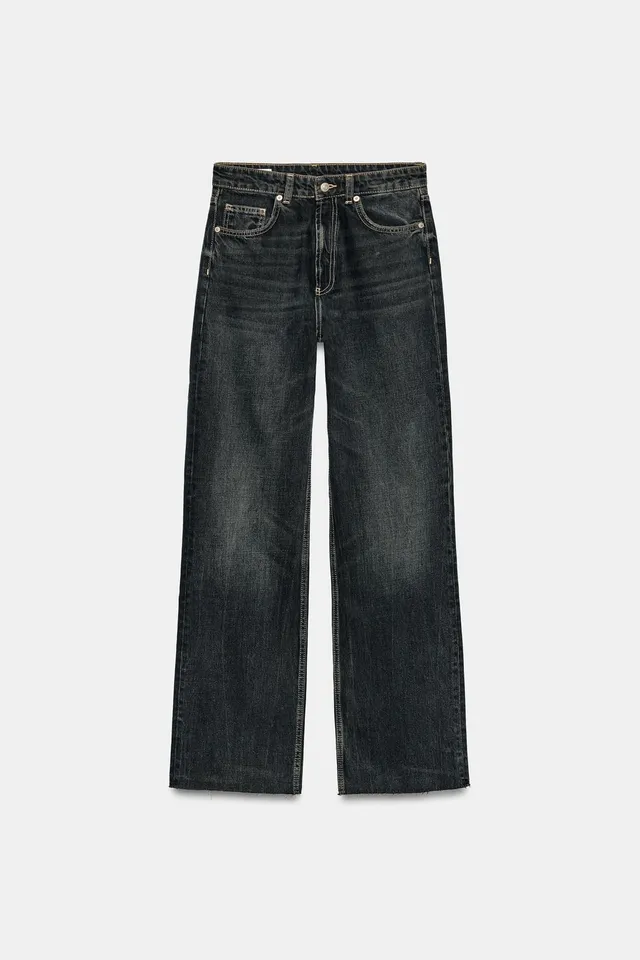 TRF HIGH-WAIST WIDE-LEG JEANS – image 7