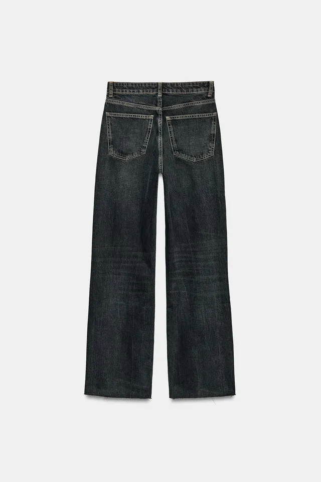 TRF HIGH-WAIST WIDE-LEG JEANS – image 8