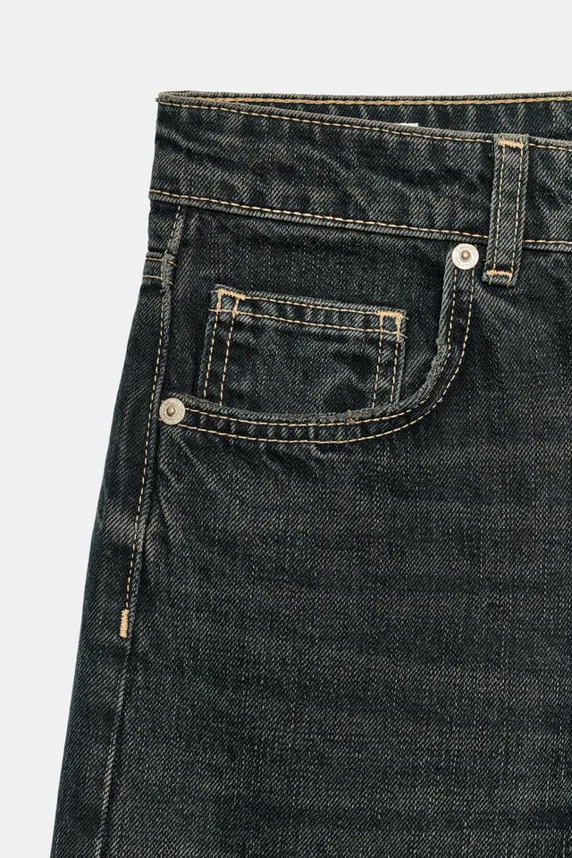 TRF HIGH-WAIST WIDE-LEG JEANS – image 9