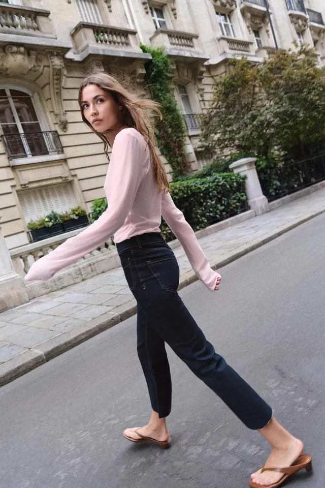 جينز Z1975 ميني فلاير بخصر عالي – صورة 6