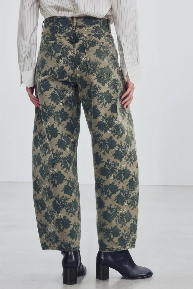 ZW COLLECTION ANKLE BALLOON mid-waist FLORAL JEANS – image 3