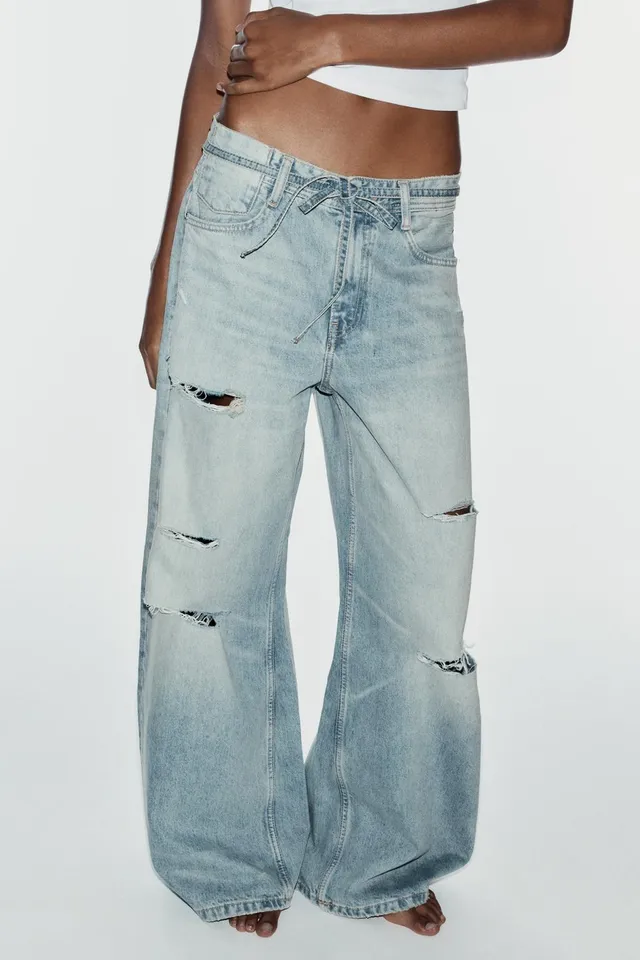 TRF BAGGY RIPPED MID-WAIST JEANS – image 2