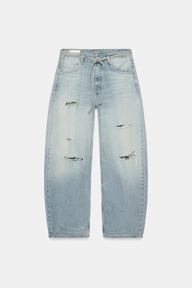 TRF BAGGY RIPPED MID-WAIST JEANS – image 7