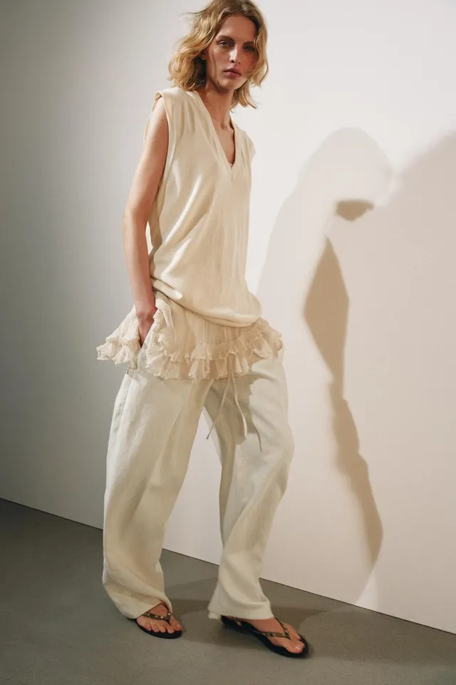 LONG COMBINED KNIT WAISTCOAT