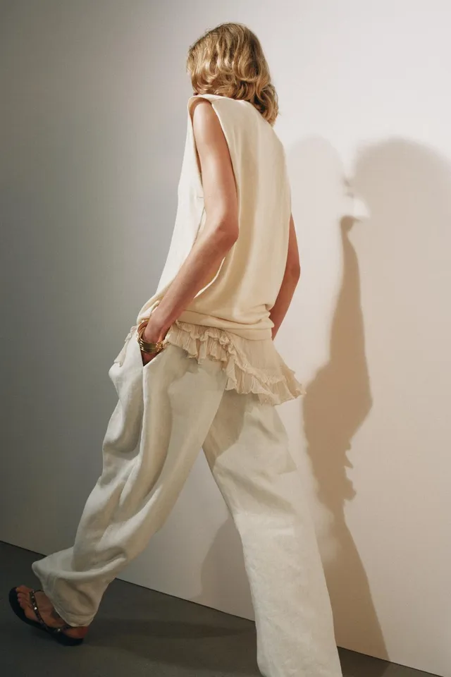 LONG COMBINED KNIT WAISTCOAT – image 3