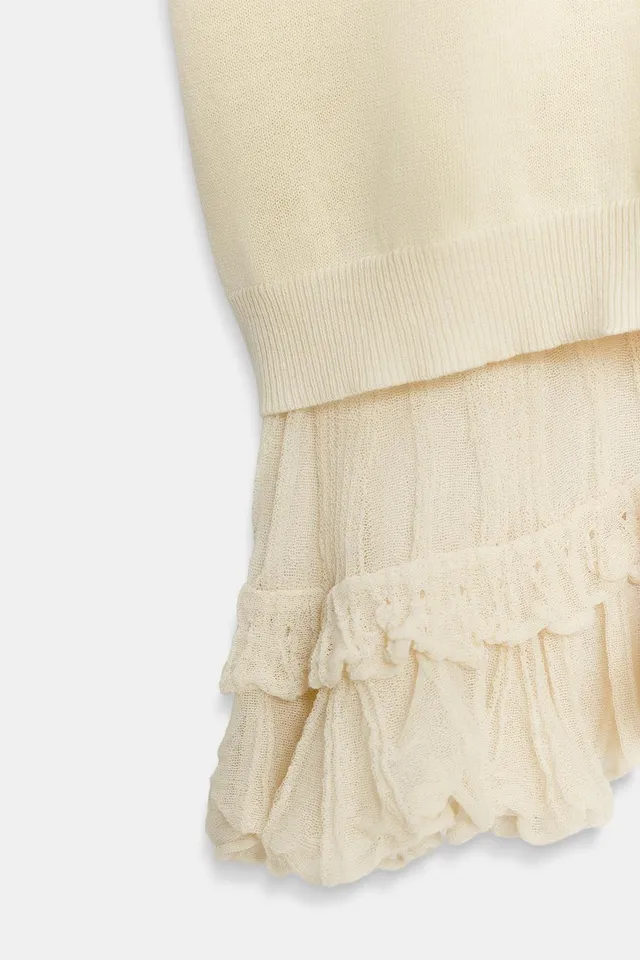 LONG COMBINED KNIT WAISTCOAT – image 6