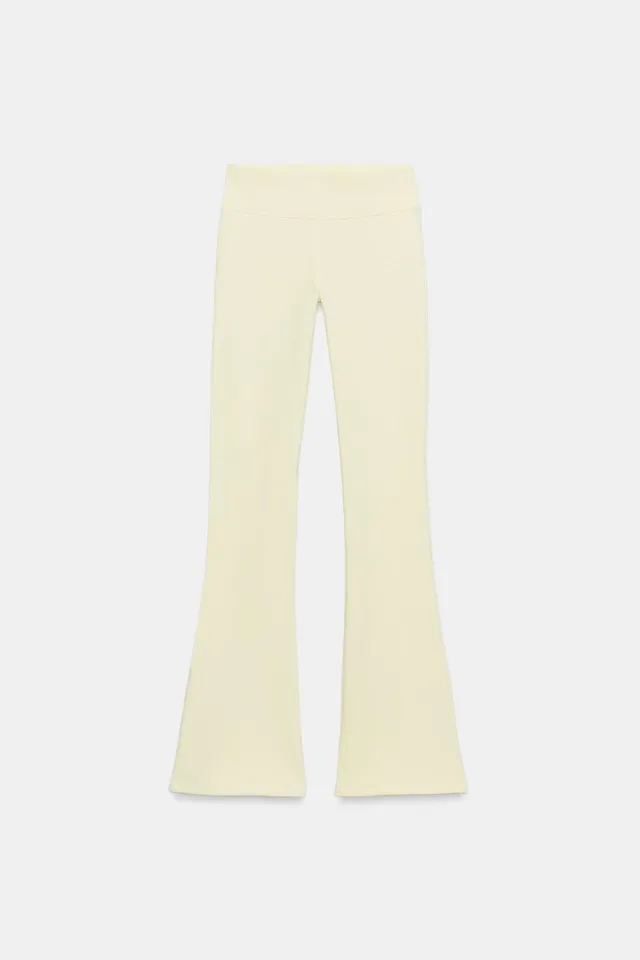 FLEECE FLARE TROUSERS – image 3