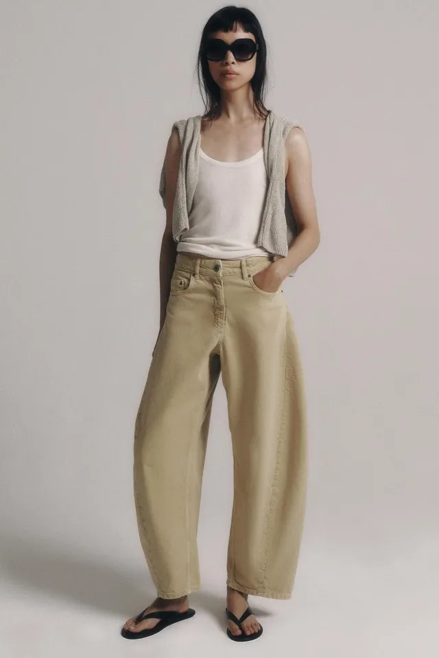 ZW COLLECTION balloon  mid-waist JEANS