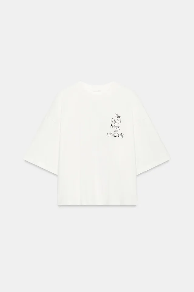 TEXT SHORT SLEEVE T-SHIRT – image 4