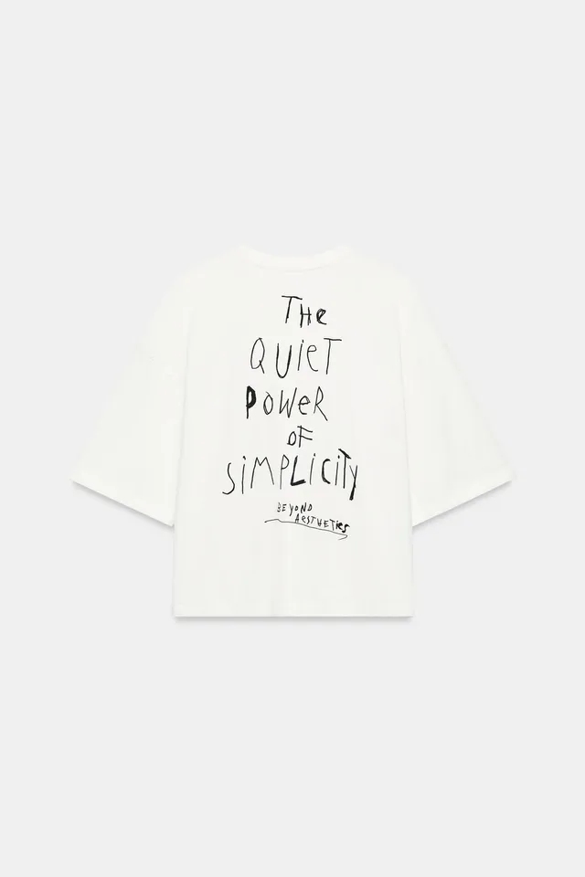 TEXT SHORT SLEEVE T-SHIRT – image 5