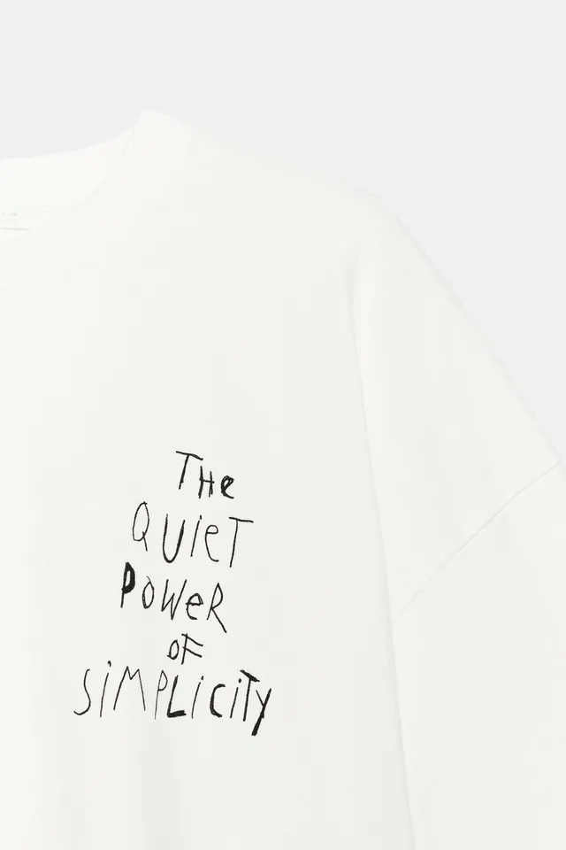 TEXT SHORT SLEEVE T-SHIRT – image 6