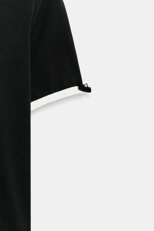 T-SHIRT WITH CONTRAST BOWS – image 8