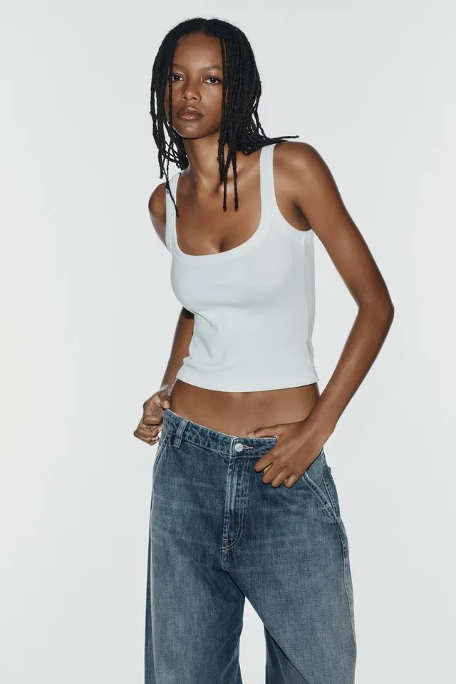 TRF MID-WAIST BARREL CHINO JEANS – image 3