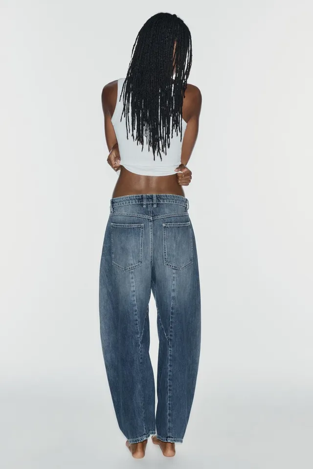 TRF MID-WAIST BARREL CHINO JEANS – image 5