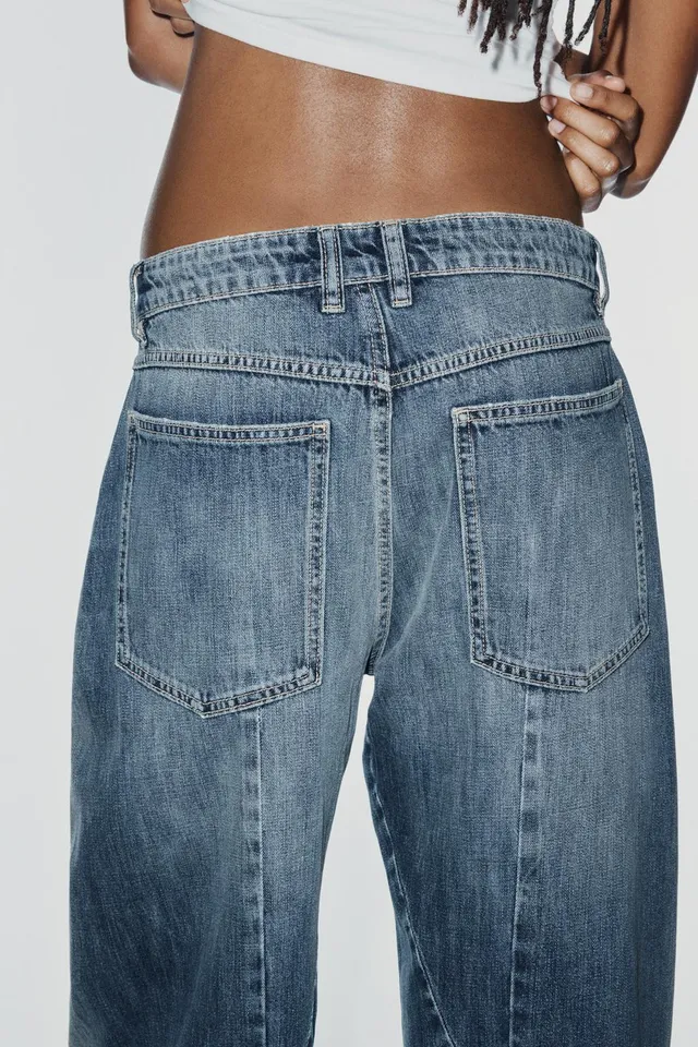 TRF MID-WAIST BARREL CHINO JEANS – image 6