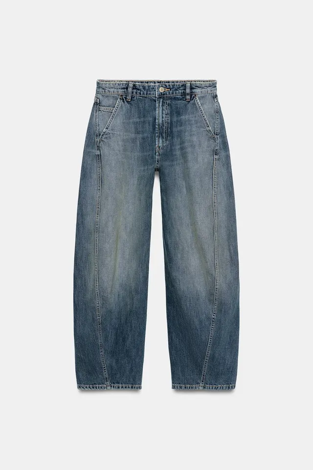 TRF MID-WAIST BARREL CHINO JEANS – image 8