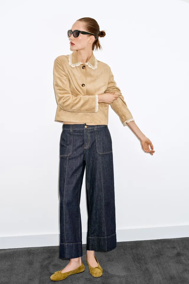 Z1975 MID-WAIST CULOTTES JEANS