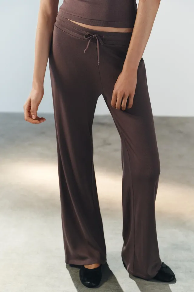 RIB STRAIGHT TROUSERS – image 2
