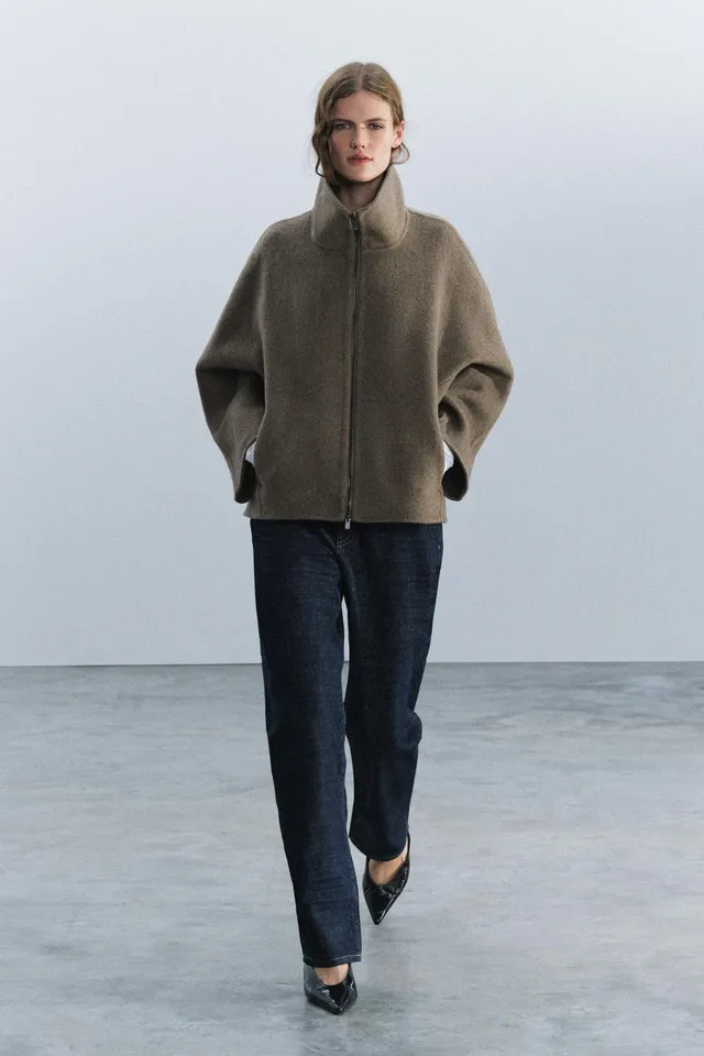 SHORT WOOL BLEND COAT ZW COLLECTION