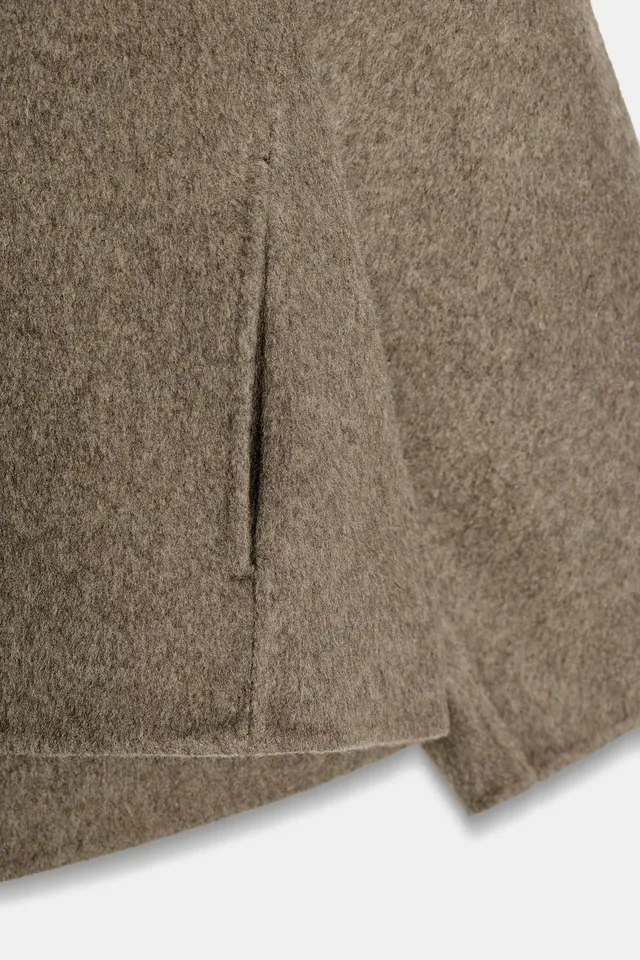 SHORT WOOL BLEND COAT ZW COLLECTION – image 8