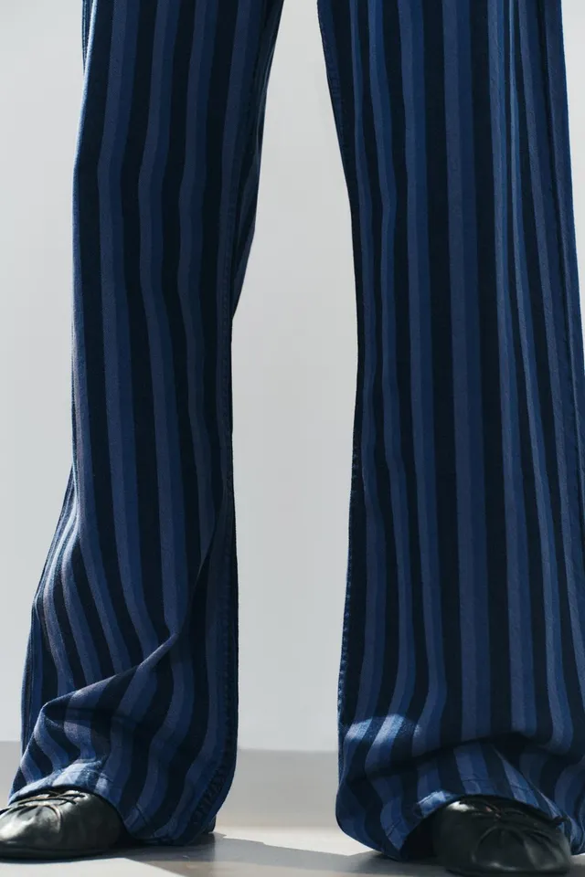 TRF MID-WAIST STRIPED JEANS – image 3