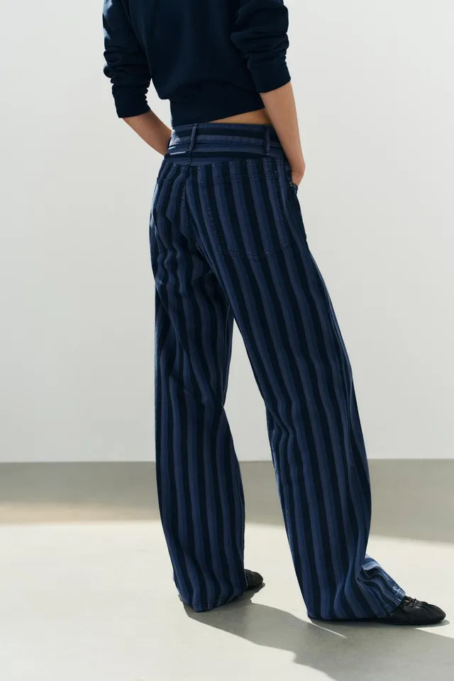 TRF MID-WAIST STRIPED JEANS – image 6