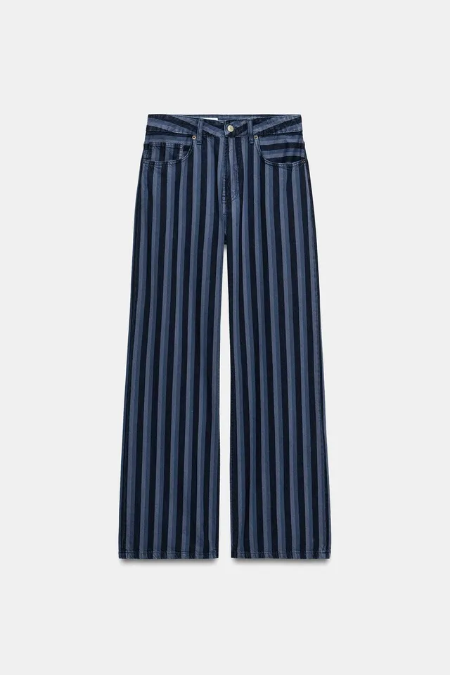 TRF MID-WAIST STRIPED JEANS – image 7