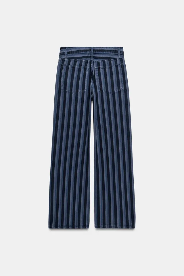 TRF MID-WAIST STRIPED JEANS – image 8