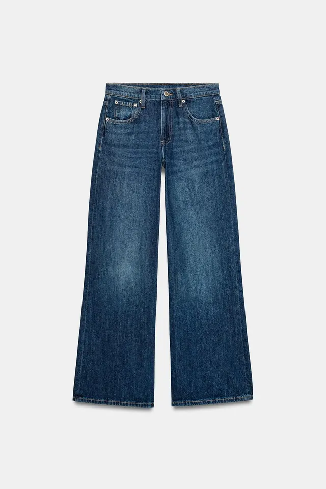 ZW COLLECTION LOW-RISE WIDE-LEG JEANS – image 5