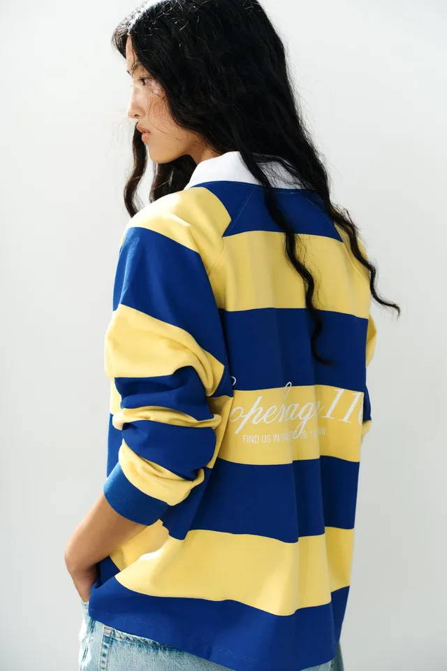 STRIPED EMBROIDERED POLO SHIRT – image 5