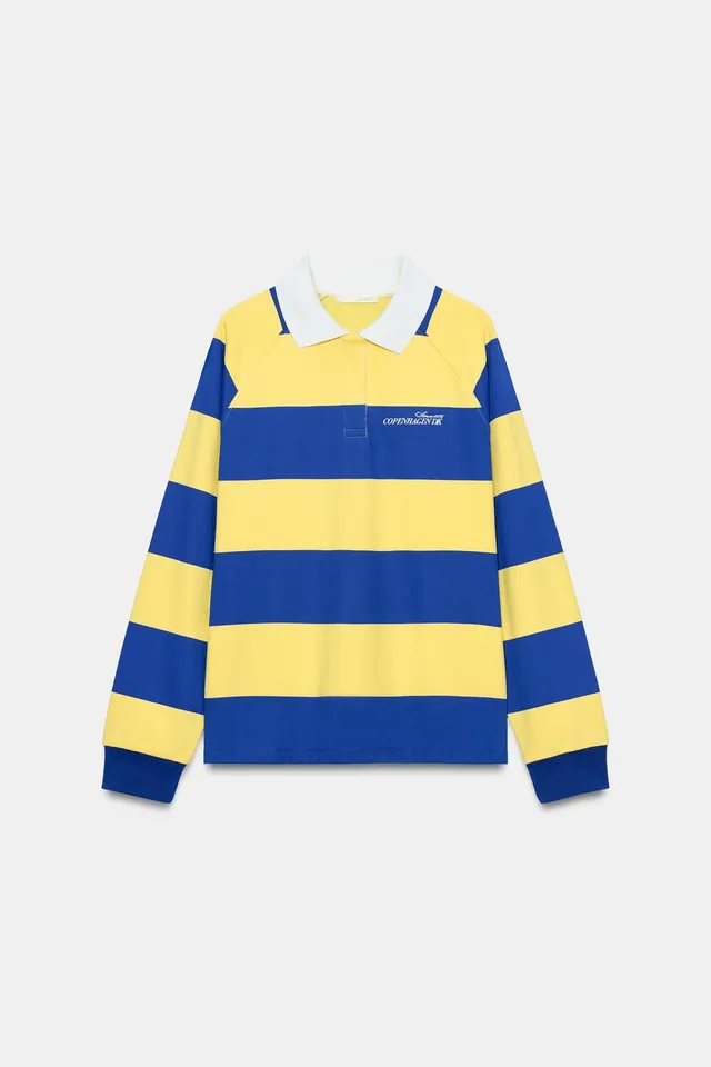 STRIPED EMBROIDERED POLO SHIRT – image 6