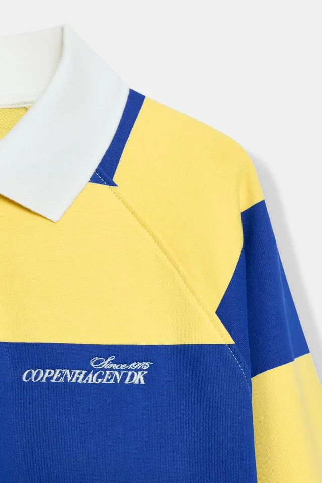 STRIPED EMBROIDERED POLO SHIRT – image 8