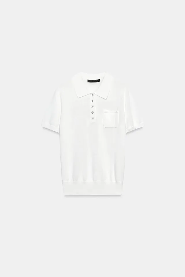 SHORT SLEEVE KNIT POLO SHIRT – image 7