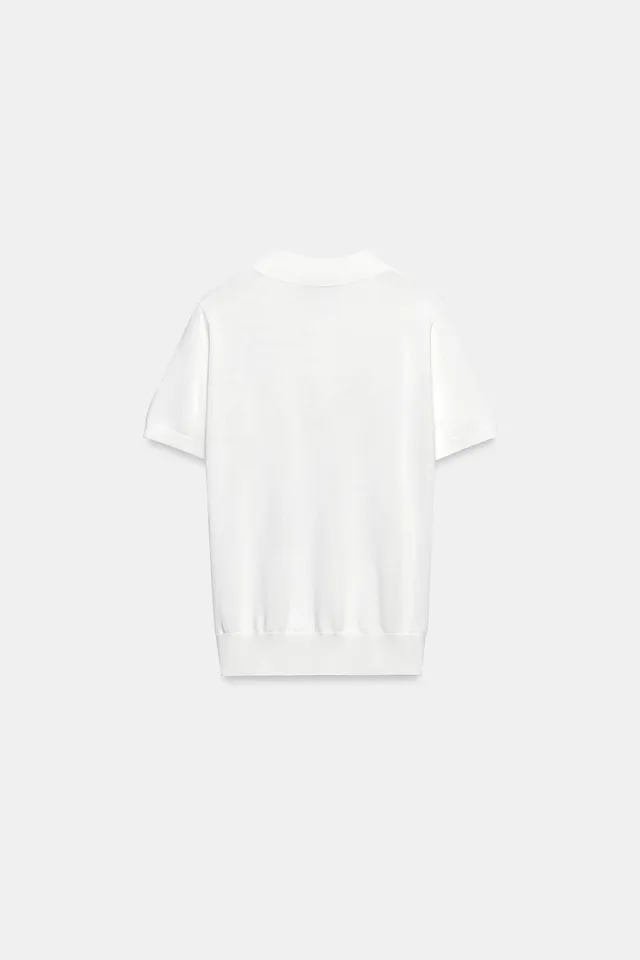 SHORT SLEEVE KNIT POLO SHIRT – image 8
