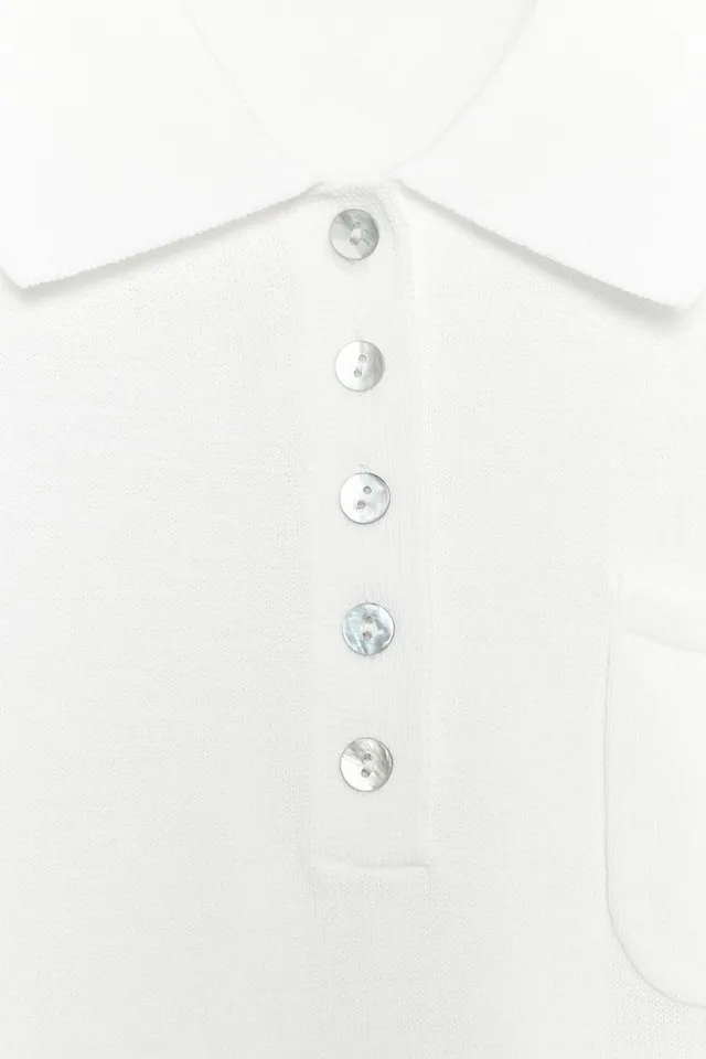SHORT SLEEVE KNIT POLO SHIRT – image 9