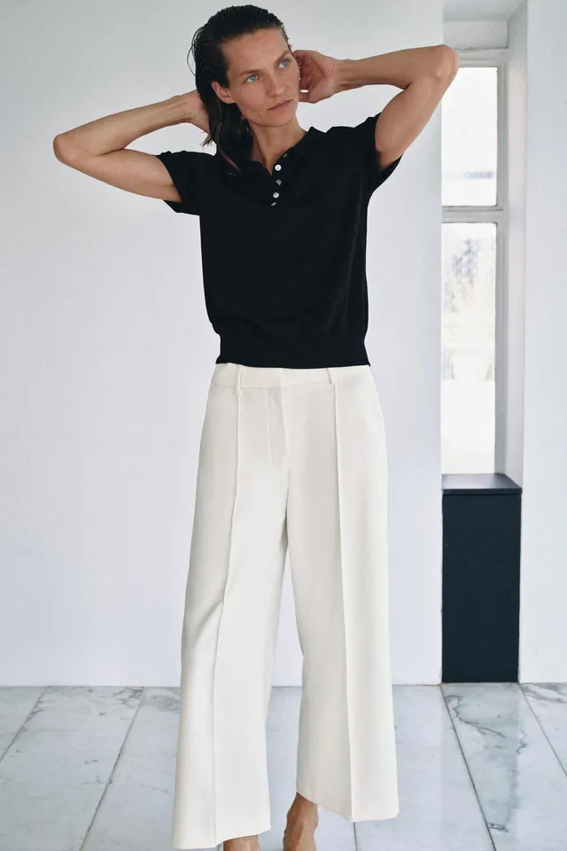 SHORT SLEEVE KNIT POLO SHIRT – image 3